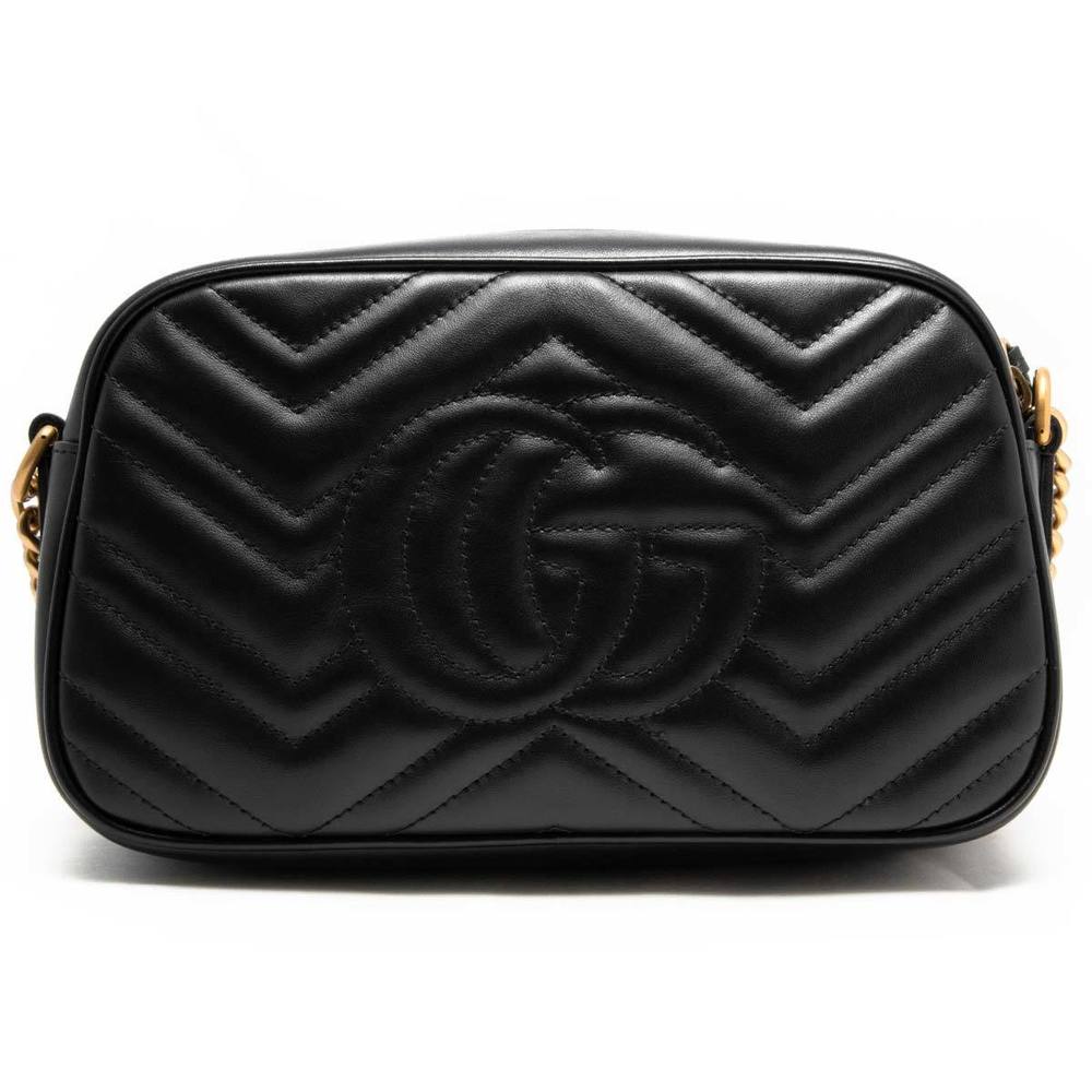 Gucci Small Marmont Bag GG Shoulder Quilted Black - Picture 4 of 8